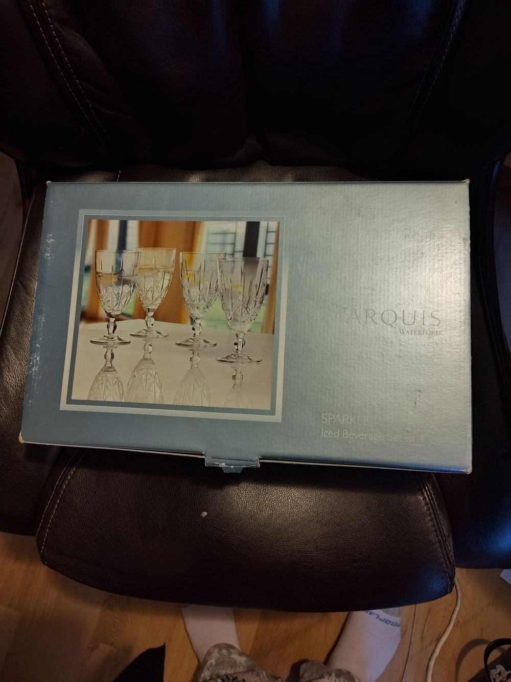 8  Waterford Crystal Marquis Iced Glasses